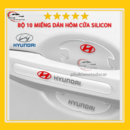 [HYUNDAI] Bộ 10 miếng dán chống xước hõm cửa xe hyundai silicon cao cấp  miếng dán tay nắm cầm cửa x