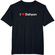 Men's cotton T-shirt I Heart Dahyun T-Shirt