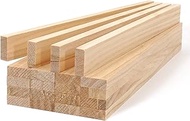 Wood Strips Slats Wooden Dowels for Crafts 3/8"x 1" x 12", 20 PCS Decorative Wood Trim Planks for Wa