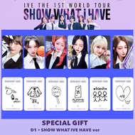 IVE World Tour แสดงสิ่งที่ IVE มีโฟโต้การ์ด Wonyoung Yujin Liz Lesseo Gaeul รูปภาพการ์ด6ชุดต่อชุด