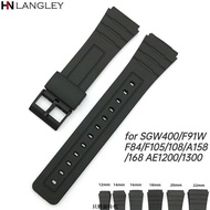 Suitable For Casio Electronic Sports Strap 12 14 16 18 20 22mm Silicone SGW400 F91W F84 F1