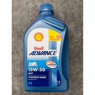 Shell Advance 4T AX7 10W-40 / 15W-50 Advance AX7 4T (100% Original Shell Malaysia)