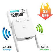 5Ghz Wifi Repeater Wireless Wi-Fi Booster 1200Mbps Wifi Amplifier 802.11AC Router 2.4G Signal Long Range Extender