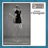 Viona Clothing Chongsam LingerieWanita Chinese Cosplay Dress - Mini Cheongsam - 8712