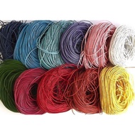 Per Roll Round 100 Yards PU Coffee Brown Flat Rope Leather Rope Necklace g73 Black Cowhide Rope Brac