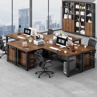 Table Single 4 Table Chair Modern Furniture Office Combination Staff Office Simple 6 Artificial Offi