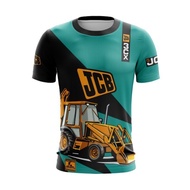 [Summer New Top] Short-sleeved sports shirt, team, JCB NEW 3CX Jersey Baju JCB 3CX Backhoe Saiz Xs-5