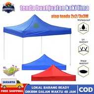 (COD) Terpal Atap Tenda Polyester Lipat / tenda lipat 3x3 full set / Atap Tenda Lipat 3x3 2x2 / tenda jualan bongkar pasang / Terpal Tenda / Atap Tenda Lipat Jualan Tenda Bazar 3x3 Tenda Lipat Otomatis Tenda / tenda buat jualan kaki lima