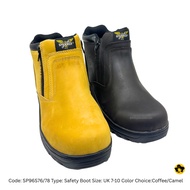 Spanner Brand Men Dual Zip Steel Toe Safety Boot (SP96S76/78)