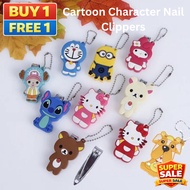 Cartoon Character Nail Clippers Nail Cutter Cover Nail Cutter Keychain
