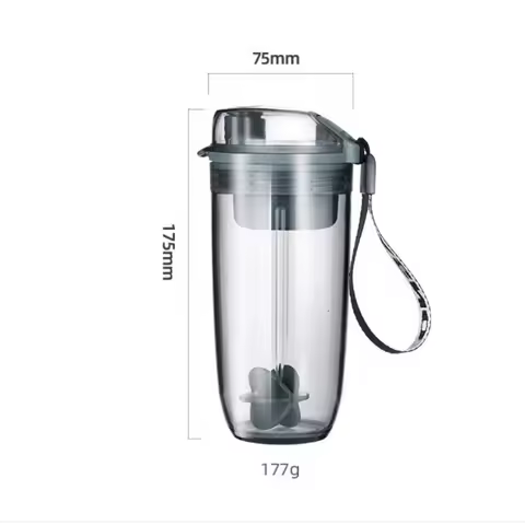 Gym Protein Shaker Bottle Whey Protein Sport Drink Water Bottle With Shaker Bottle 400ML