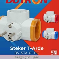 ILA365 Dutron Steker Arde 3 Cabang DV STA 01 HG tanpa saklar Standar