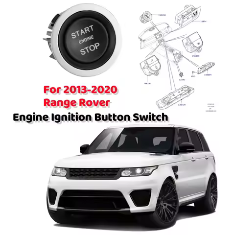 1Pcs Car Engine Ignition Switch Start Stop Button Replacement For Range Rover 2013-2020 Sport Evoque