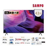 【SAMPO 聲寶】43吋 4K 新轟天雷杜比音效智慧聯網顯示器EM-43JDT230