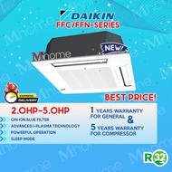 Daikin R32 1.0HP - 1.5HP Ceiling Cassette Air Conditioner Non Inverter FFC-A/FFN-C R32/R410A Series Aircond