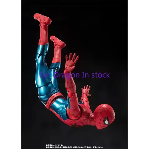 Figuarts Shf Spider Man Nuevo Traje Rojo Y Azul SPIDER MAN:No Way Home Figura De Acción Juguetes Mod