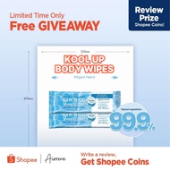 Body Wipes Airreve KoolUp Shower Roll Towel Portable Travel Tissue Cooling body wipes