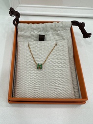⛓️Hermes Pop H Mini Necklace Gold and Green 愛馬仕 pop h mini 項鍊 新色～綠金