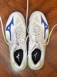 Mizuno Wave Claw EL 2 Badminton Shoes White Blue Yellow