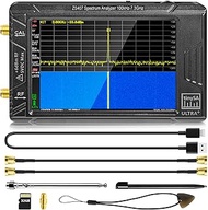 HW V0.5.4 TinySA Ultra+ZS407 Spectrum Analyzer, 4-inch 100kHz-7.3GHz Frequency Analyzer 2-in-1 Signa