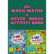 BUKU PRASEKOLAH - 101 MAGIC MATHS / NEVER BORED ACTIVITY BOOK (MIND TO MIND)