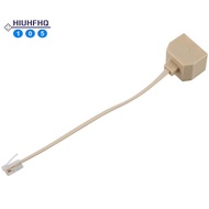Telephone RJ11 Male Line to Double RJ11 Female Jack Filter Splitter Adapter
