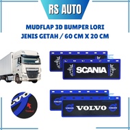 1set 2pcs Mudflap Scania Volvo Depan Bumper Bottom Getah Bumper Bawah Trailer Lori Truck Truckers Mu