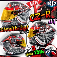 หมวกกันน็อคเต็มใบ RD Random CZR BT  ซามูไร ดำ