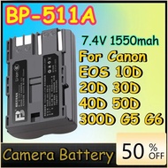 7.4V 1550mah BP-511A BP-511 BP 511 511A BP511 Battery for Canon EOS 10D 20D 30D 40D 50D 300D G5 G6 C