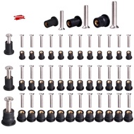 36 Pairs /M5/M6 Neoprene Well Nuts Rubber Well Nuts With Stainless Steel Screw Kayak Brass Copper Bo