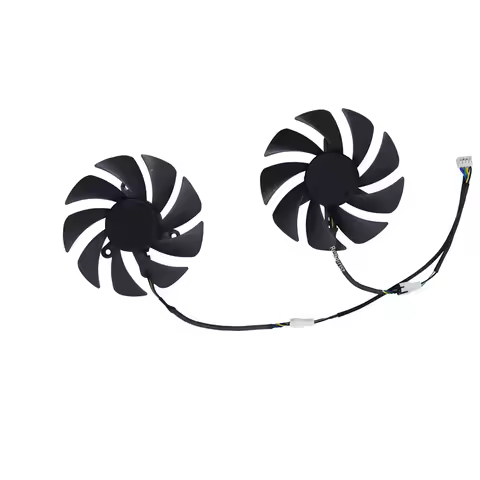 Video Cards Cooling VGA Cooler Video Card Fan For MLLSE RX580 RX 580 8GB RX580 Gaming GDDR5,2Pcs/Set