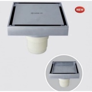 San Ei HN908 Square Ceramic Floor Drain