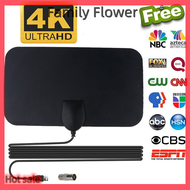 Family Flower Flash Sale Flat 4K Indoor TV Antenna Aerial Digital HDTV Antennas 50 Miles Range Booster