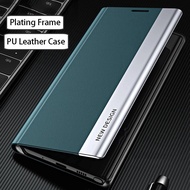 for Xiaomi Redmi Note 12 4G Global 12 Pro Plus 5G 11T 11S Lluxury Smart Mirror View Flip Leather Phone Case Book Back Cover