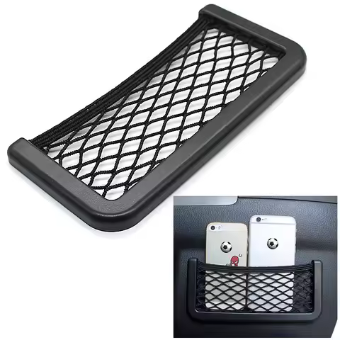 For Bmw E46 E90 E39 E60 E36 F10 F30 X3 X1 X5 E53 E70 Car Seat Back Storage Net Bag Phone Holder Mesh