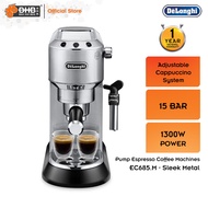 Delonghi EC685.M Dedica Manual Pump Driven Coffee Machine Espresso Maker Metal Cappuccino with adjus
