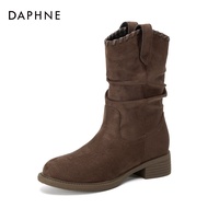 Daphne | Wrinkled Stacked Cowgirl Boots