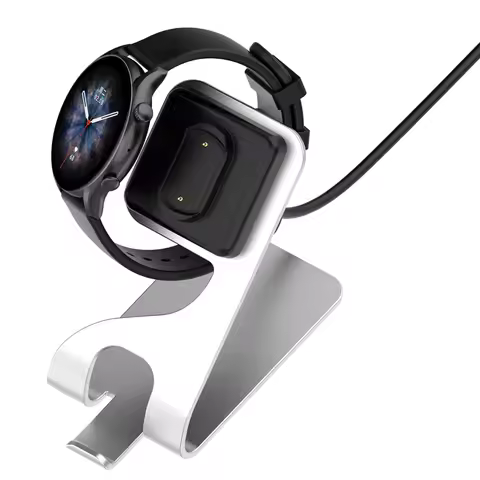 Metal Charger Stand for Amazfit GTR4/ GTR 4 Pro/GTS4/T-Rex 2/ GTS 3/GTR 3/GTR 3 Pro/T-Rex Ultra/CHEE