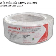 DÂY ĐIỆN ĐÔI CADIVI 2X0.5 VCmd 2X16 CUỘN 100M
