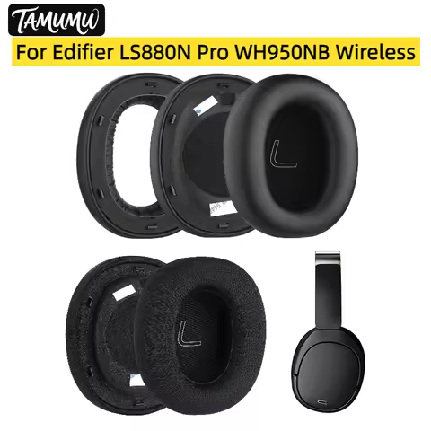 Ear pads for Edifier LS880N Pro WH950NB Wireless Earmuffs Headphones Mesh Foam Protein Leather Ear C