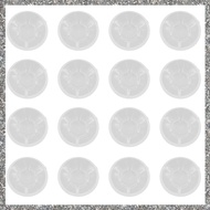 (GJFZ) 16 Pack Clear Mushroom Style Guitar Effect Pedal Footswitch Toppers Foot Nail Cap for Guitar 