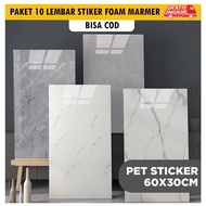 PACKAGE 10 SHEETS Wallpaperfoam Marble wall Vinyl Marble 30 x 60 cm 0.3cm