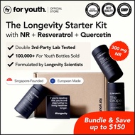 NMN Longevity Starter Pack | For Youth | NMN, Resveratrol, Quercetin Supplements, Lab-tested