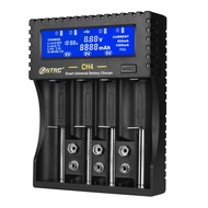 HTRC AA AAA 18650 Battery Charger LCD Display 4 Slots Smart Charger for Li-ion Li-Fe Ni-MH Ni-CD 266
