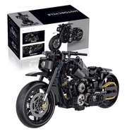 FC538Pcs Classic Motorbike Building Model Blocks Moto Road Racer Bricks Christmas Gifts Toys for Kid