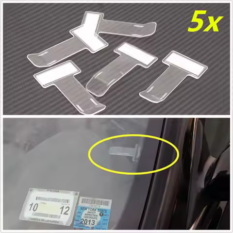 2/4pcs Car Parking Ticket Permit Holder Clip Universal Auto Vehicle Windshield Windscreen Invoice No