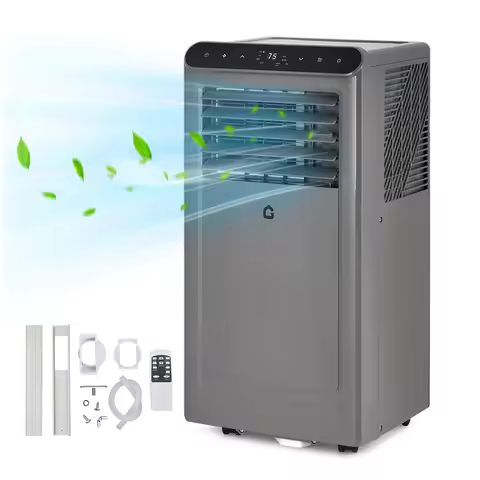 10000 BTU Portable Air Conditioner, Cool Up to 550 Sq.Ft, 3 IN 1 Portable Ac Unit w/Remote Control/W