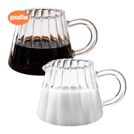 2 Pcs Glass Pitcher, Wave Shaped Glass Creamer Pitcher, Glass Tea Pitcher, Coffee Milk Creamer Pitch