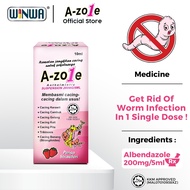 A-ZOLE Suspension Strawberry (10ml) - Albendazole For Deworm