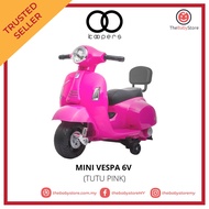 Koopers Mini Vespa 6V Electric RIde-On from 18kg to 25kg - Tutu Pink